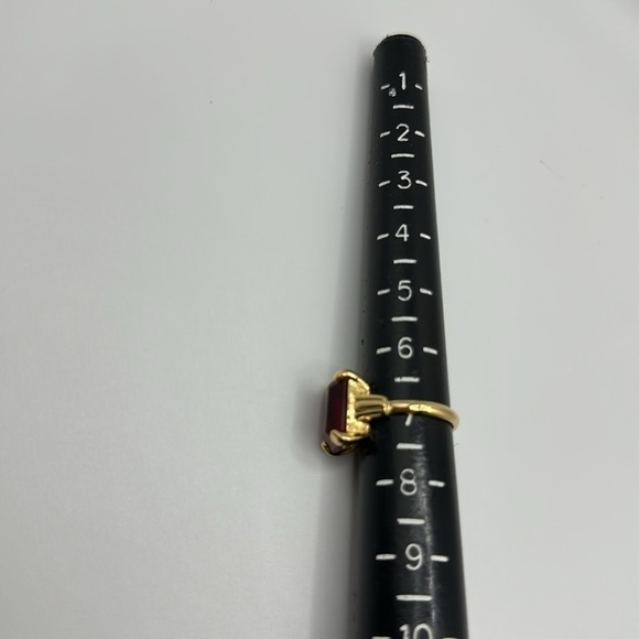 Gold plated 925 silver stone ring - Picture 5 of 5